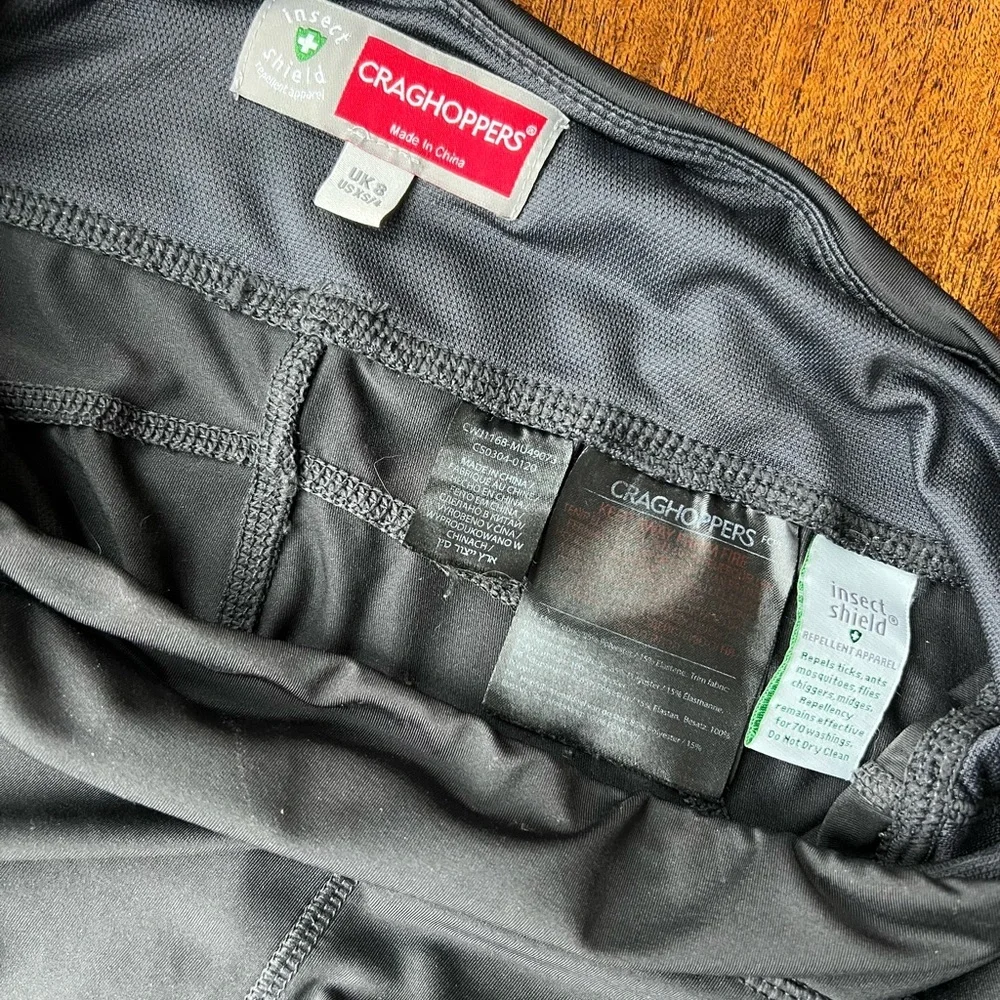 Craghoppers Insect Lead Dark Gray Athletic Leggings Size US 4 - Picture 6 of 7